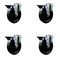 Service Caster 5'' Phenolic Wheel Swivel Bolt Hole Caster Set with Posi Lock Brakes, 4PK SCC-BH20S514-PHS-PLB-4 - alternate 1